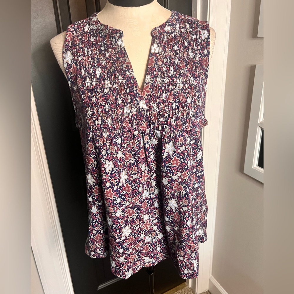 Lucky Brand Floral Sleeveless Top